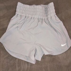 Nike Women's Khaki High-Waist Running Shorts Size Medium